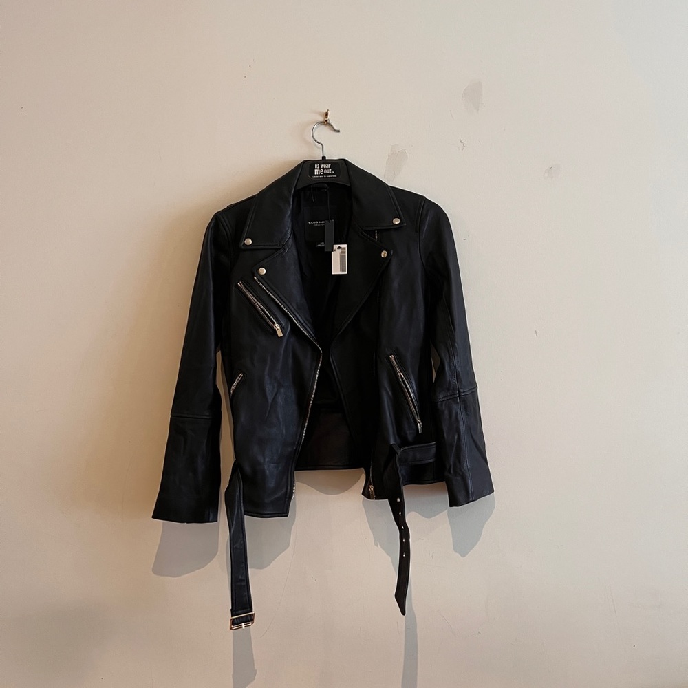 Club Monaco Relaxed Fit Moto Jacket